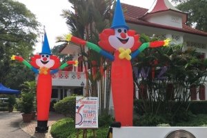 clown dancing tube rental singapore