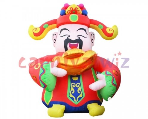 god of fortune god of wealth 财神爷 Chinese god of Luck air dancer rental Singapore