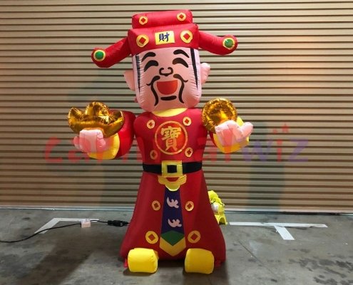 inflatable god of fortune c God of Wealth 财神爷 Chinese God of Luck air dancer rental singapore