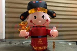 Inflatable God of Fortune D God of Wealth 财神爷 Chinese God of Luck air dancer rental singapore