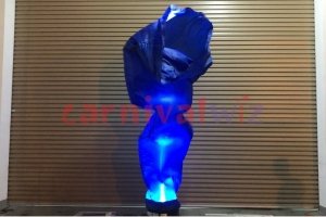 lighted Blue fire dancing tube rental singapore