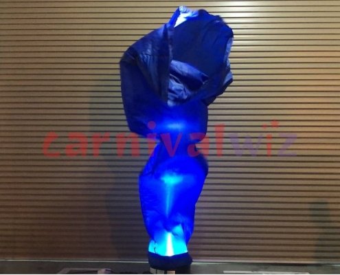 lighted Blue fire dancing tube rental singapore