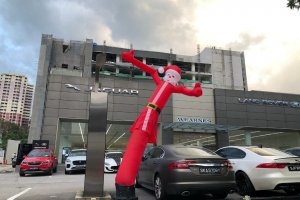 Santa Claus Airdancer Dancing Tube skydancer for rent or hire in Singapore