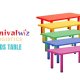 Kids table rental for party singapore toddler and children tables and chair carnival wiz
