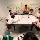 Multiplayer Air Hockey - Henry Park Primary School Participants competing on the multiplayer Air Hockey table at Henry Park Primary School, Singapore. Ideal for team-based arcade challenges.