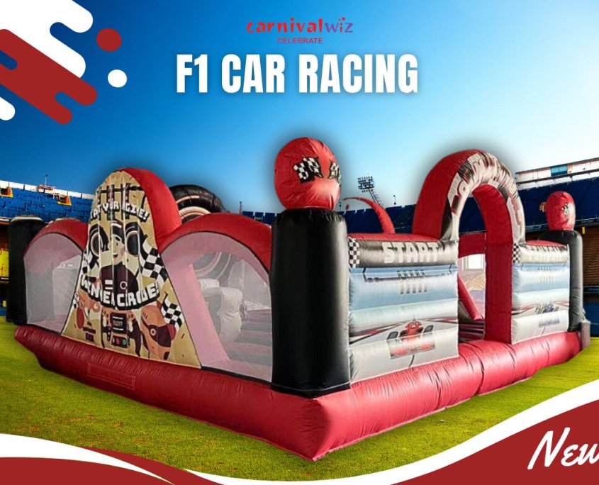 F1 Car Racing Bouncy Castle Rental Singapore – Carnival Wiz