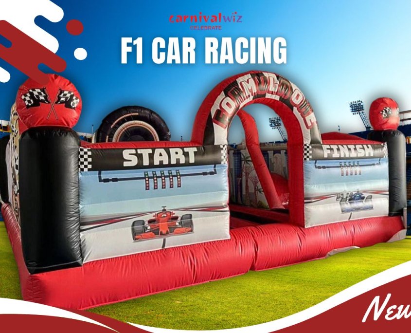 F1 Car Racing Bouncy Castle Rental Singapore – Carnival Wiz