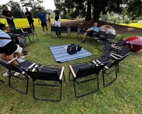 kermit chairs at botanic garden singapore outdoor movie beach chair camping portable backrest fishing pinic seats hire singapore