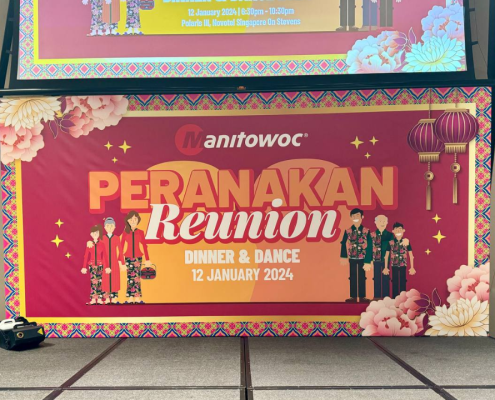 Peranakan Reunion Event Backdrop Singapore