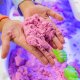 kinetic sand activity for children, sand play
