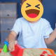 kinetic sand activity for children, sand play