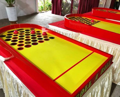 Roll a ball carnival game
