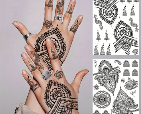 Henna Airbrush tattoo designs