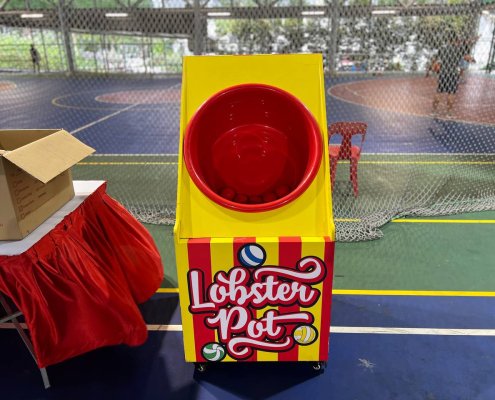Lobster Pot - Woodlands Sports Pavilion lobster pot basket toss carnival game at Woodlands Sports Pavilion, Singapore