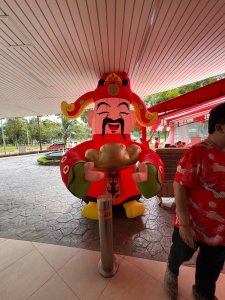 God of Fortune inflatable display at Woodlands Height, Singapore