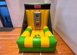 Colorful inflatable Shuffle Balls game at Northwave Condo, Singapore, designed for ball-tossing fun and precision