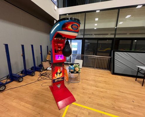 Fun and competitive punching arcade game at SUTD Indoor Sports in Singapore’s top entertainment center.