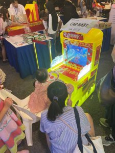 Car Baby kiddie ride game at Garden by The Bay, Singapore – fun driving experience for toddlers and young kids