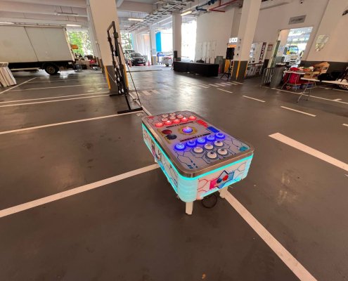 Play the addictive Naughty Beans game at Bedok North, Singapore and challenge your friend to a speed test.