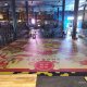 Chinese New Year Floor Mural Sticker Singapore at Senja Kopitiam with festive design