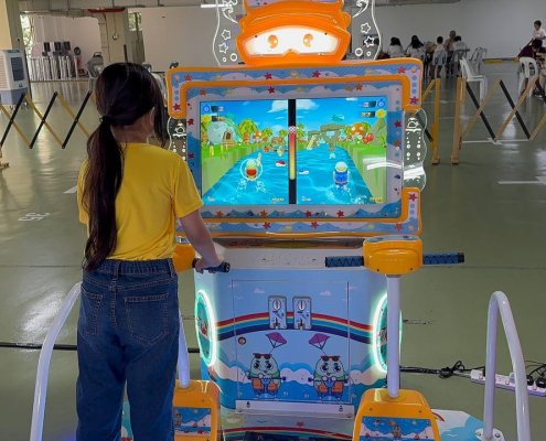 Water skatemobile ride attraction at Faith Methodist Church, Singapore – a unique and fun water activity for events and family days