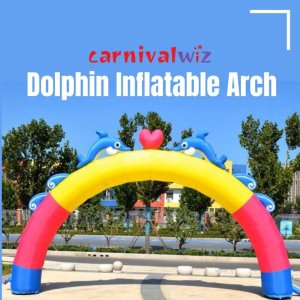 Dolphin inflatable arch for Singapore event rental, perfect for kids’ parties and family events