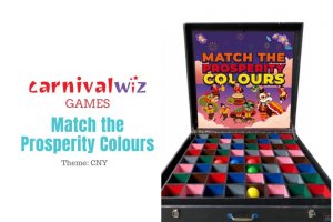 Match the Prosperity Colours game at a Chinese New Year 2026 event in Singapore, educational CNY activity for kids and adults