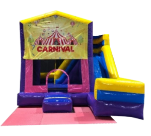 Bouncy castle for kids aged 3 to 10 at a family event in Singapore, safe inflatable play area for young children